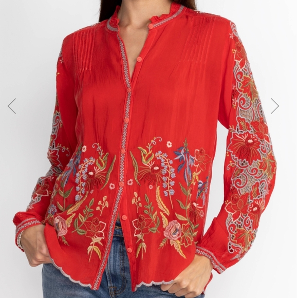 Johnny Was Ruelle Blouse - Picture 3 of 3